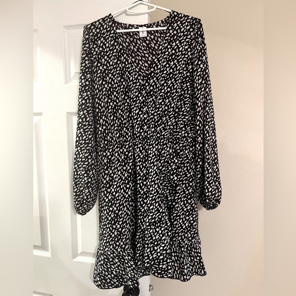Midi long sleeve dress
